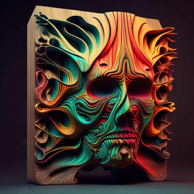 3D model psychedelic (STL)